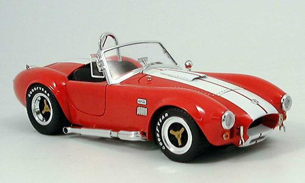 Shelby Ac Cobra 1/18 Shelby Collectibles 427 sc rood wit 1965 modelauto