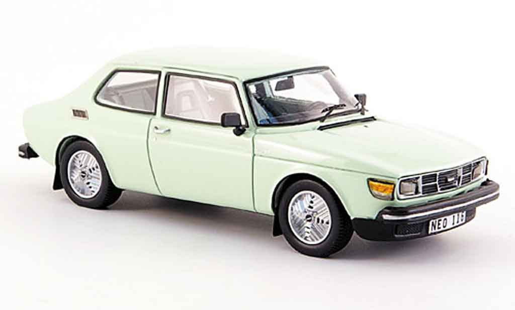 Saab 99 Turbo 1/43 Neo Turbo pistazie modelauto