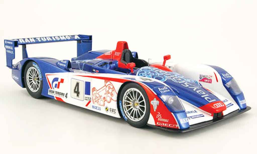 Audi R8 Le Mans 1/18 Spark Le Mans no.4 team oreca playstation 2005 modelauto