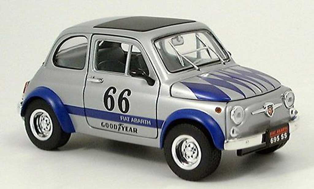 Fiat 695 1/18 Yat Ming Abarth SS grijs-blauw 1963 modelauto