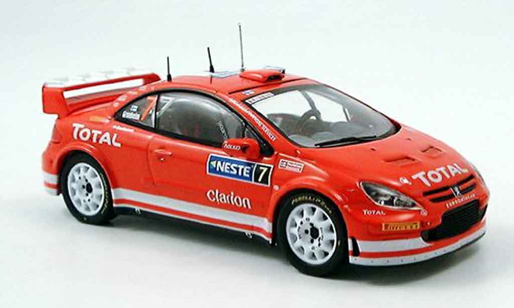 Peugeot 307 WRC 1/43 IXO WRC no.7 gronholm sieger rallye finnland 2005 modelauto