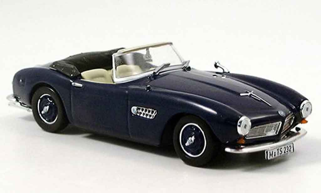 Bmw 507 1/43 Norev blauw geoffnetes Verdeck 1956 modelauto