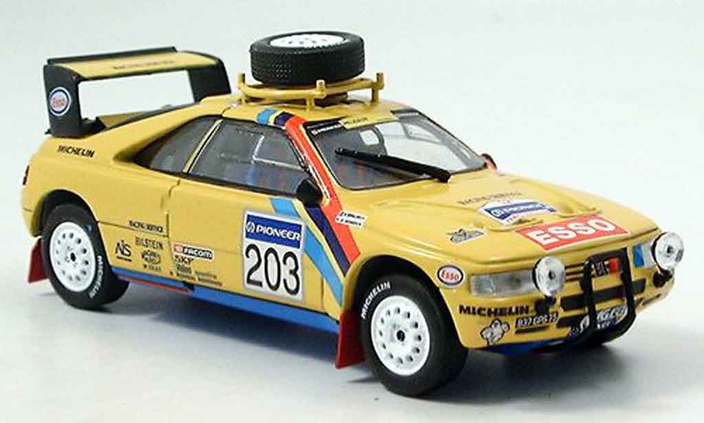 Peugeot 405 Turbo 16 1/43 Norev Turbo 16 no.203 rallye paris dakar 1990 modelauto