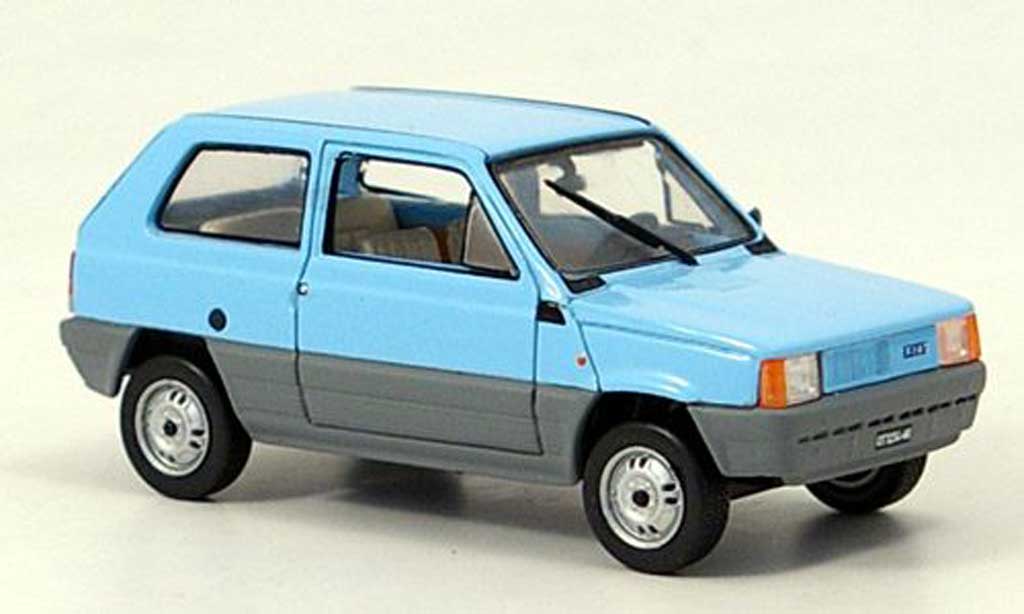 Fiat Panda 1/43 Norev blauw/grijs 1980 modelauto