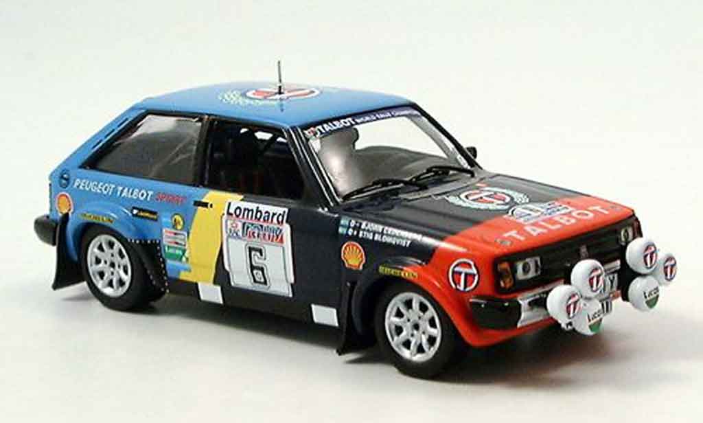Talbot Sunbeam 1/43 IXO no.6 rac blomquist cederberg 1982 modelauto