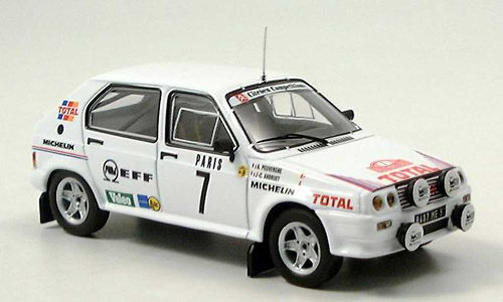 Citroen Visa 1/43 IXO 1000 No.7 Rallye Monte Carlo 1985 Andruet/Peuvergne modelauto