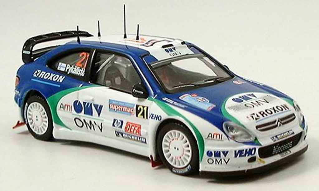 Citroen Xsara WRC 2005 1/43 IXO WRC 2005 no.21 pykalisto ovaskeinen italien modelauto