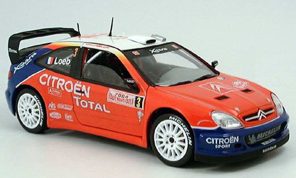 Citroen Xsara WRC 2004 1/18 Solido WRC 2004 no3 total rallye monte carlo 2004 sebastien loeb modelauto