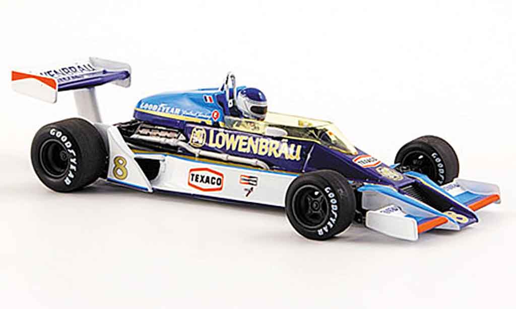 McLaren M26 1/43 Minichamps Ford Tambay US GP avec Motornachbildung 1978 modelauto