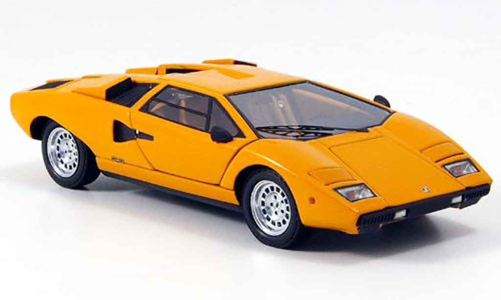 Lamborghini Countach LP 400 1/43 Kyosho LP 400 oranje modelauto
