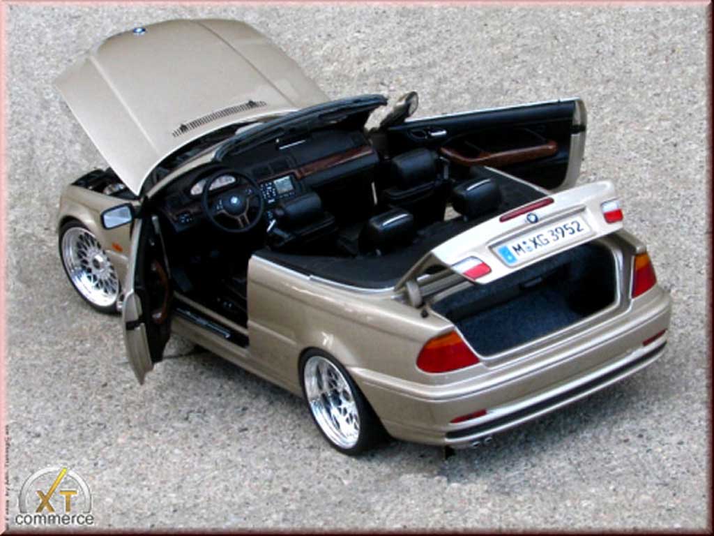 Bmw 328 cabriolet E46 ci champagne jantes 19 pouces bbs 1/18 Kyosho