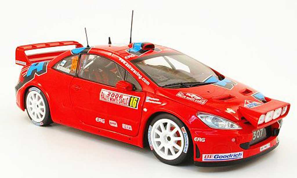 Peugeot 307 WRC 1/18 Sun Star WRC no.16 astra racing rallye monte carlo 2006 modelauto