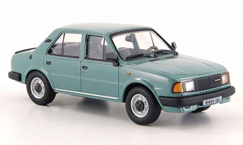 Skoda 120 1/43 Abrex l grijs grun 1986 modelauto