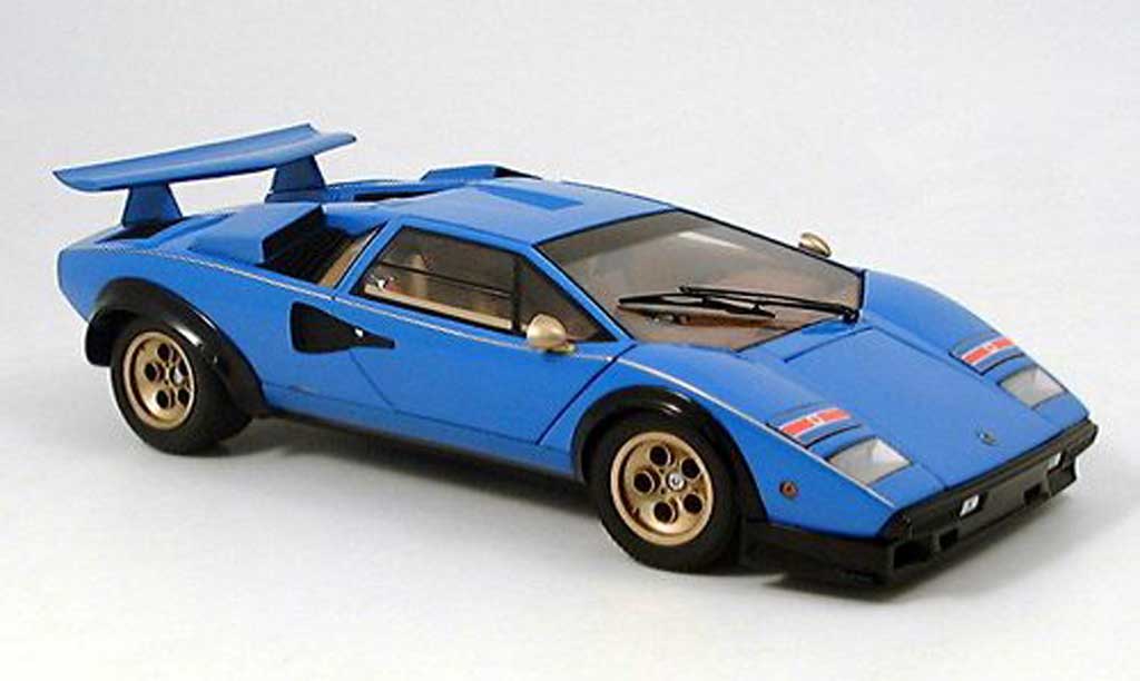 Lamborghini Countach LP 500 1/18 Kyosho LP 500 s blauw modelauto