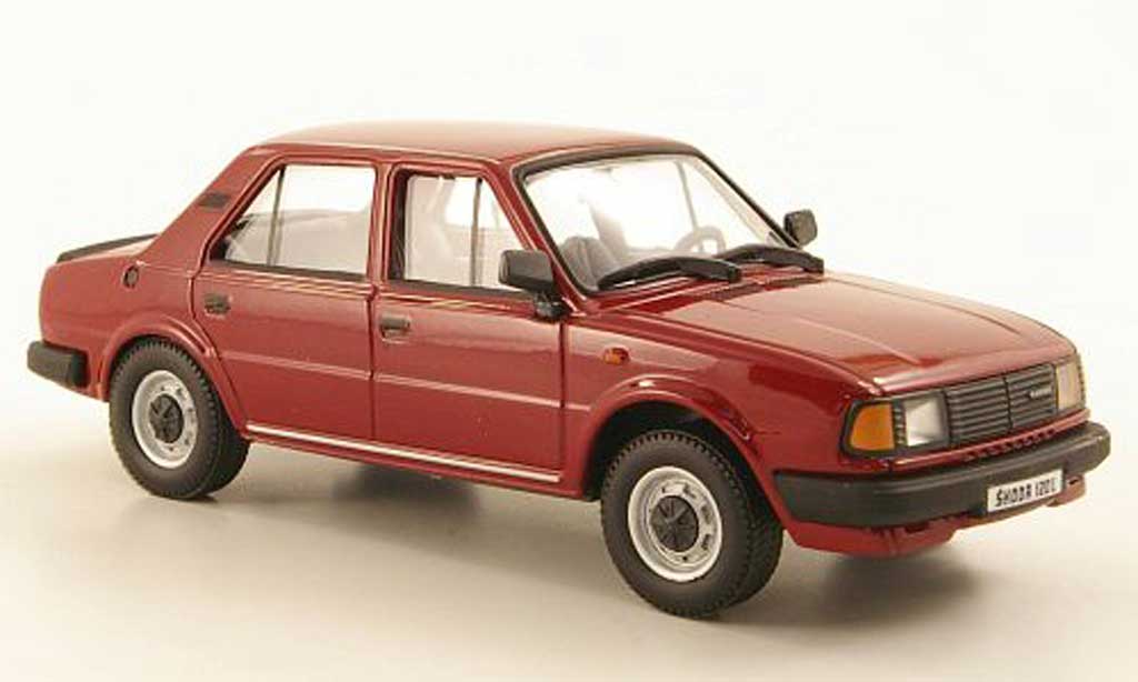 Skoda 120 1/43 Abrex L rood 1986 modelauto