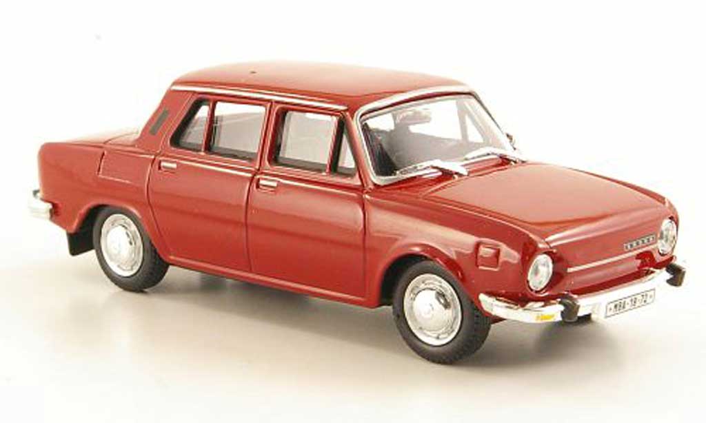 Skoda 110 1/43 Abrex rood 1969 modelauto