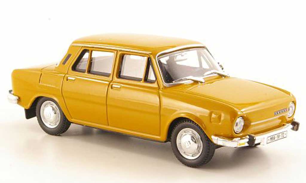 Skoda 110 1/43 Abrex L bruin 1969 modelauto
