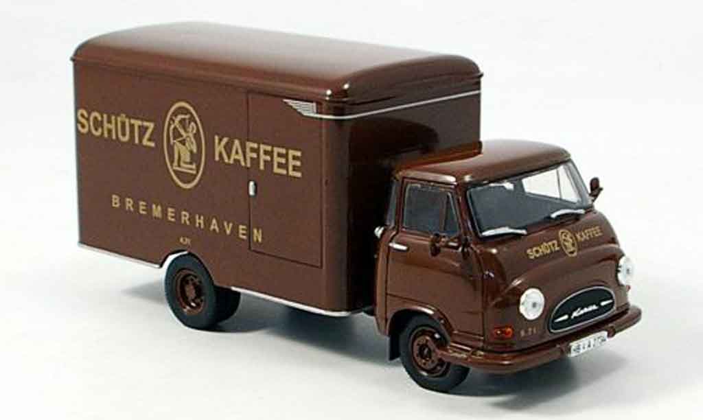 Hanomag Kurier 1/43 Norev Kofferwagen Corman 1960 modelauto