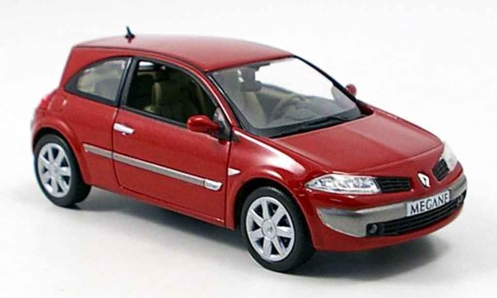 Renault Megane 1/43 Norev coupe rood 2006 modelauto