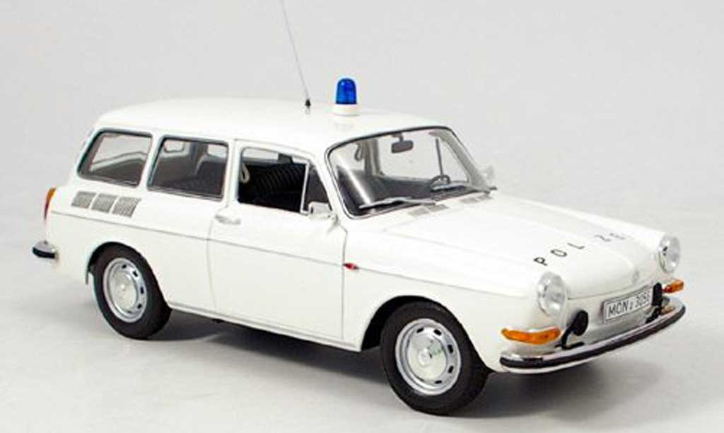 Volkswagen 1600 1/18 Minichamps l variant polizei 1972 modelauto