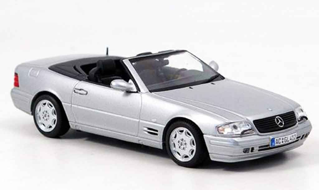 Mercedes 500 SL 1/43 Minichamps SL SL grijs metallic 1999 modelauto
