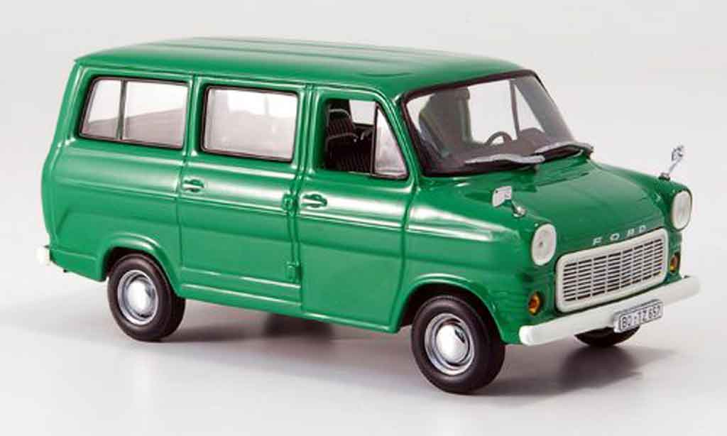 Ford Transit 1/43 Minichamps Bus grun 1974 modelauto