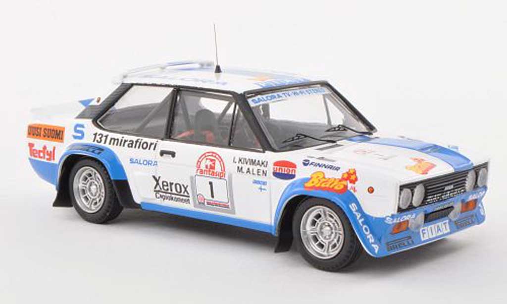 Fiat 131 Abarth 1/43 Trofeu Abarth No.1 Rally Finnland 1980 M.Alen/I.Kivimeki modelauto