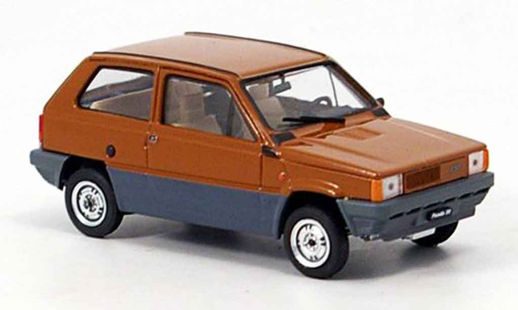 Fiat Panda 1/43 Brumm 30 bruin 1980 modelauto