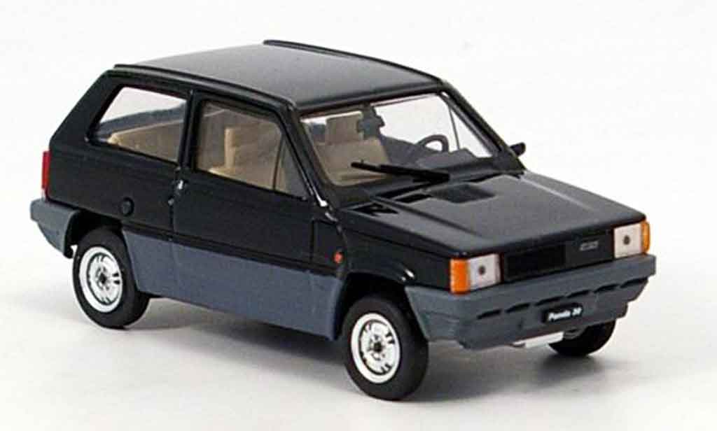 Fiat Panda 1/43 Brumm 30 zwart 1980 modelauto