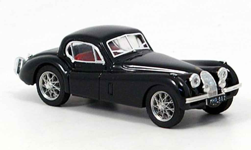 Jaguar XK 120 1/43 Brumm 120 coupe zwart 1948 modelauto