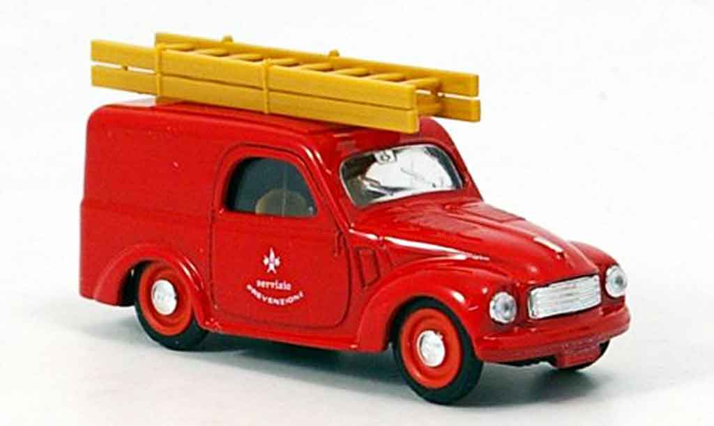 Fiat 500 1/43 Brumm C Lieferwagen pompier Italien 1949 modelauto