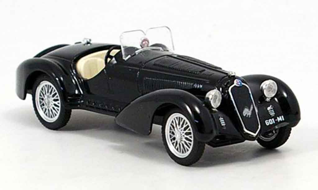 Alfa Romeo 8C 2900 1/43 Brumm 2900 b zwart 1938 modelauto