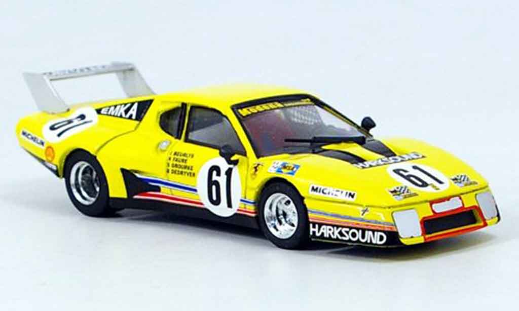Ferrari 512 BB 1/43 Brumm BB no.61 beurlys le mans 1979 modelauto