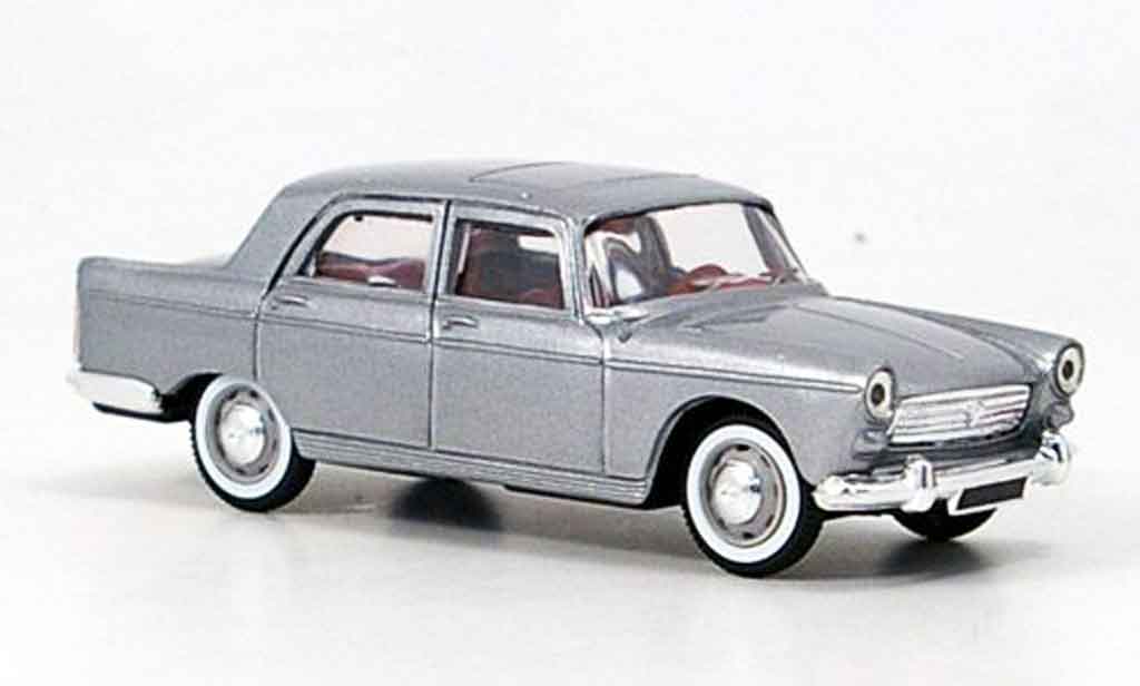 Peugeot 404 Berline 1/43 Norev Sedan grijs metallic modelauto