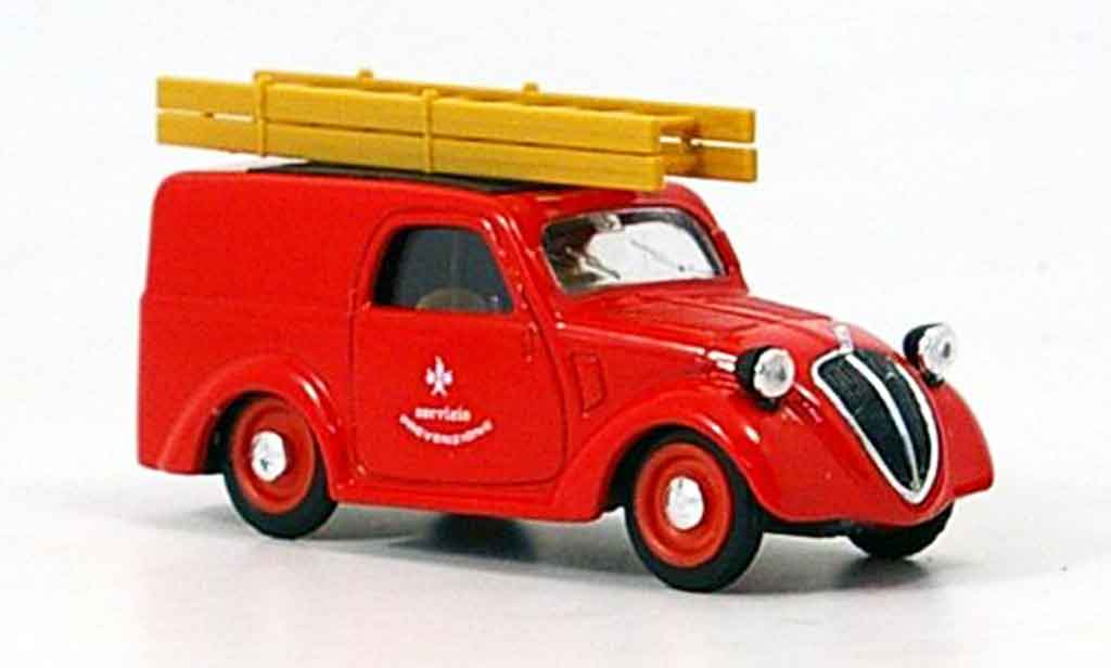 Fiat 500 1/43 Brumm B Lieferwagen pompier Italilen 1946 modelauto