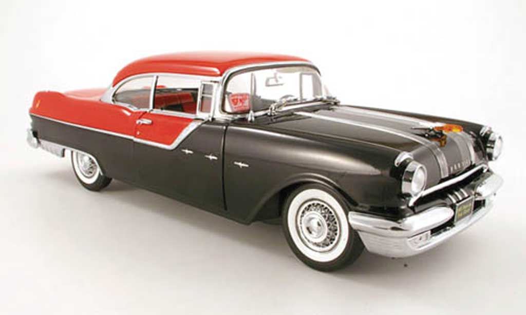 Pontiac Star Chief 1/18 Sun Star hard top zwart rood 1955 modelauto