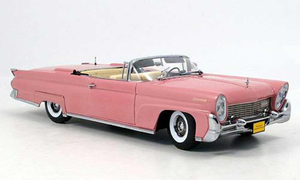 Lincoln Continental 1958 1/18 Sun Star 1958 Mark III roze modelauto