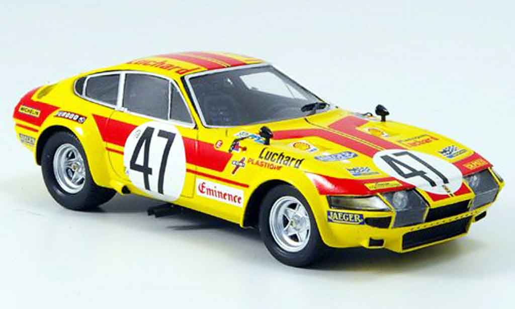 Ferrari 365 GTB/4 1/43 Red Line GTB/4 no.47 le mans 1975 modelauto