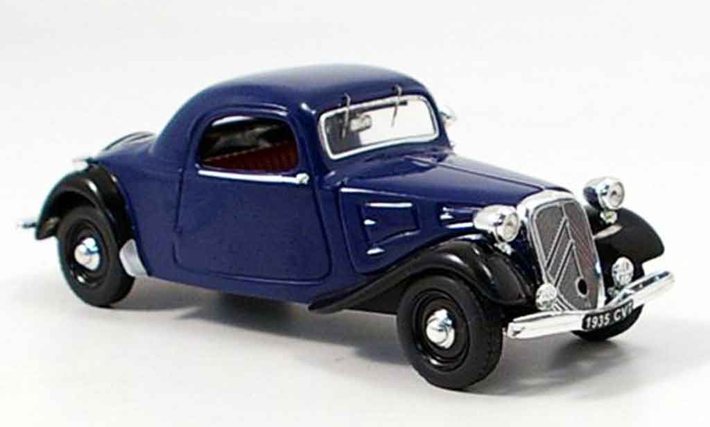 Citroen 7CV 1/43 Vitesse coupe blauw zwart modelauto