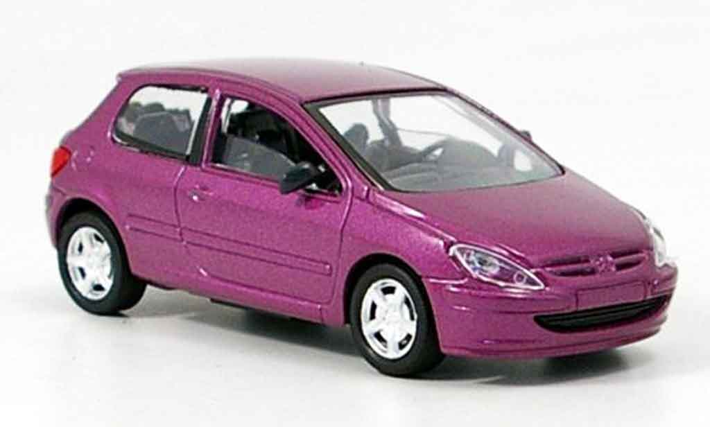 Peugeot 307 1/43 Solido lila modelauto
