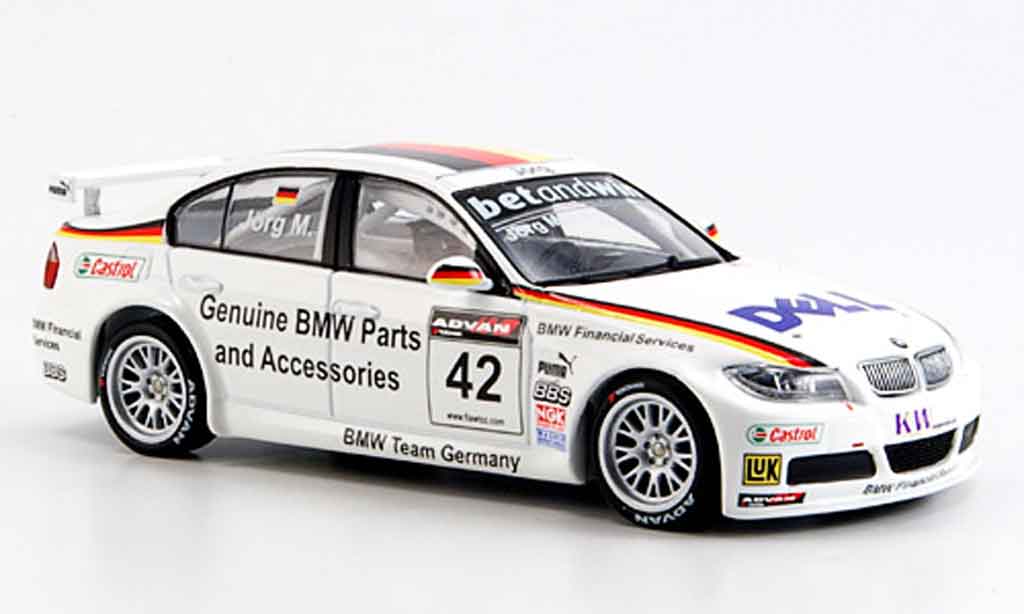 Bmw 320 E90 1/43 Minichamps E90 si 3er WTCC J.Muller 2006 modelauto