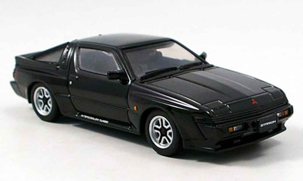 Mitsubishi Starion 1/43 Aoshima 2600 GSR VR zwart 1988 modelauto