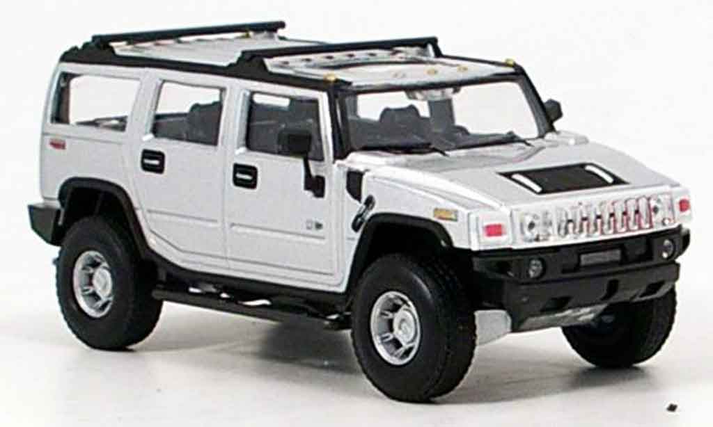 Hummer H2 1/43 Cararama grijs metallic modelauto