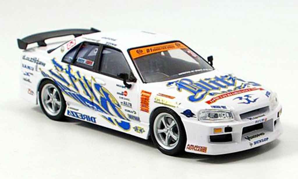 Nissan Skyline R34 1/43 Aoshima R34 Blitz 2004 modelauto