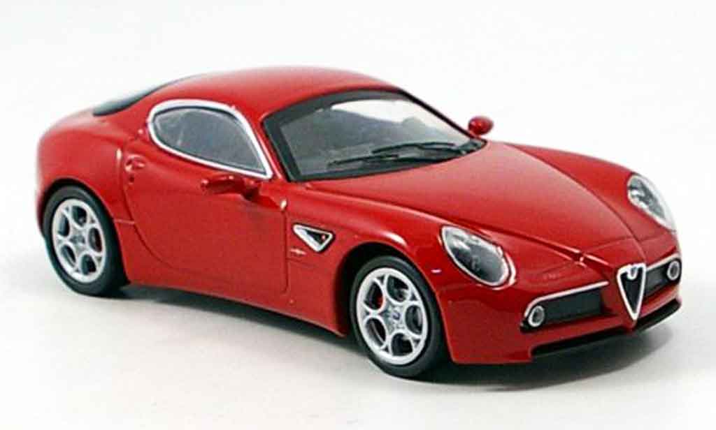 Alfa Romeo 8C Competizione 1/43 M4 Competizione rood 2007 modelauto
