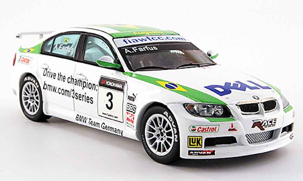Bmw 320 E90 1/43 Spark E90 si No.3 A.Farfus WTCC 2007 modelauto
