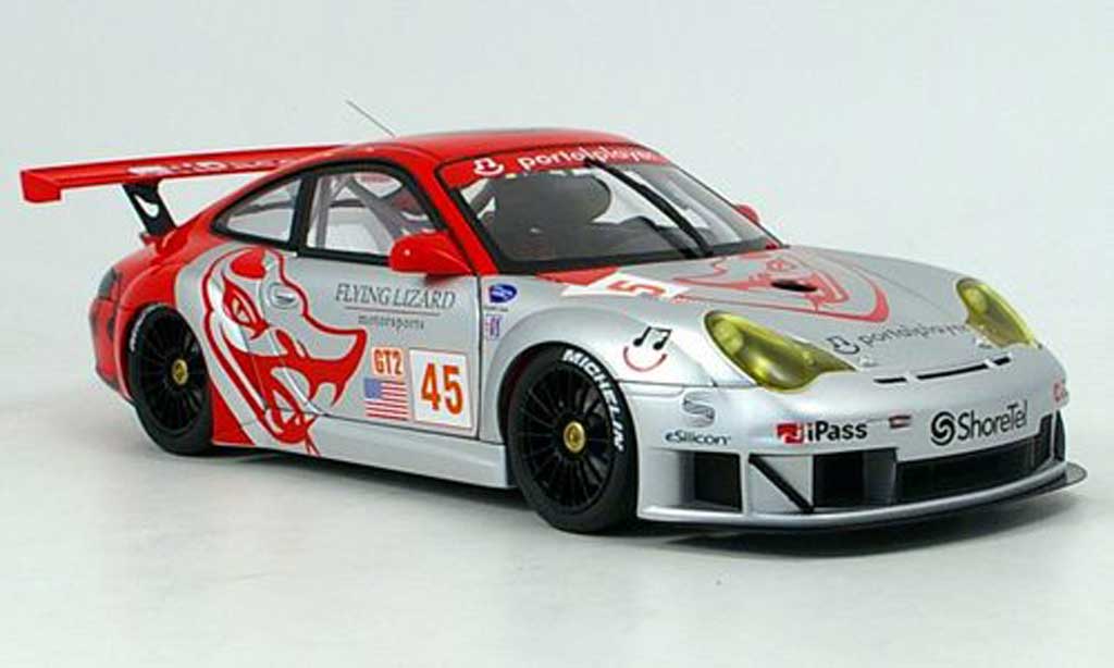 Porsche 996 GT3 RSR 1/18 Autoart GT3 RSR flying lizard no.45 modelauto