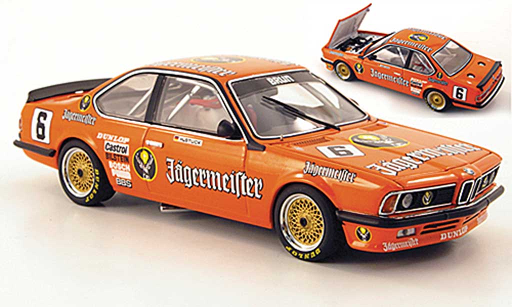 Bmw 635 CSI 1/43 Autoart Gruppe A No.6 Jagermeister H.-J.Stuck 1984 modelauto