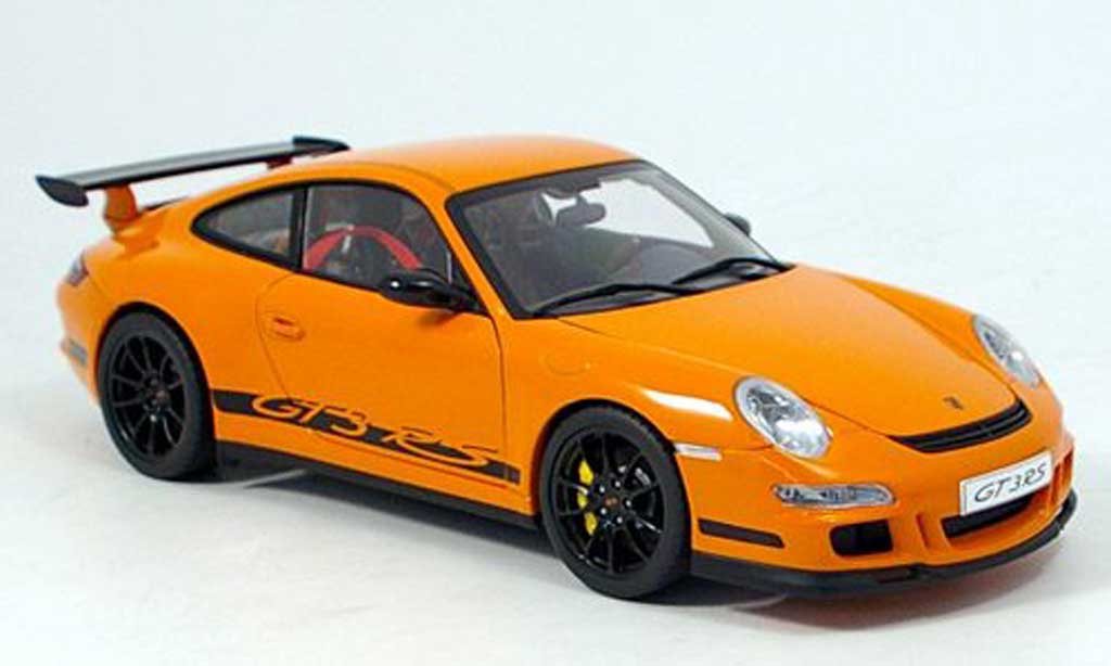 Porsche 997 GT3 RS 1/18 Autoart GT3 RS 2006 oranje-zwart modelauto
