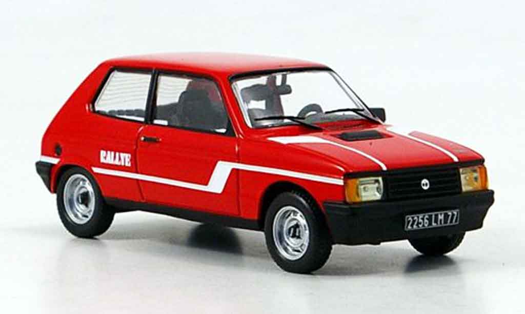 Talbot Samba 1/43 IXO Rally rood 1983 modelauto